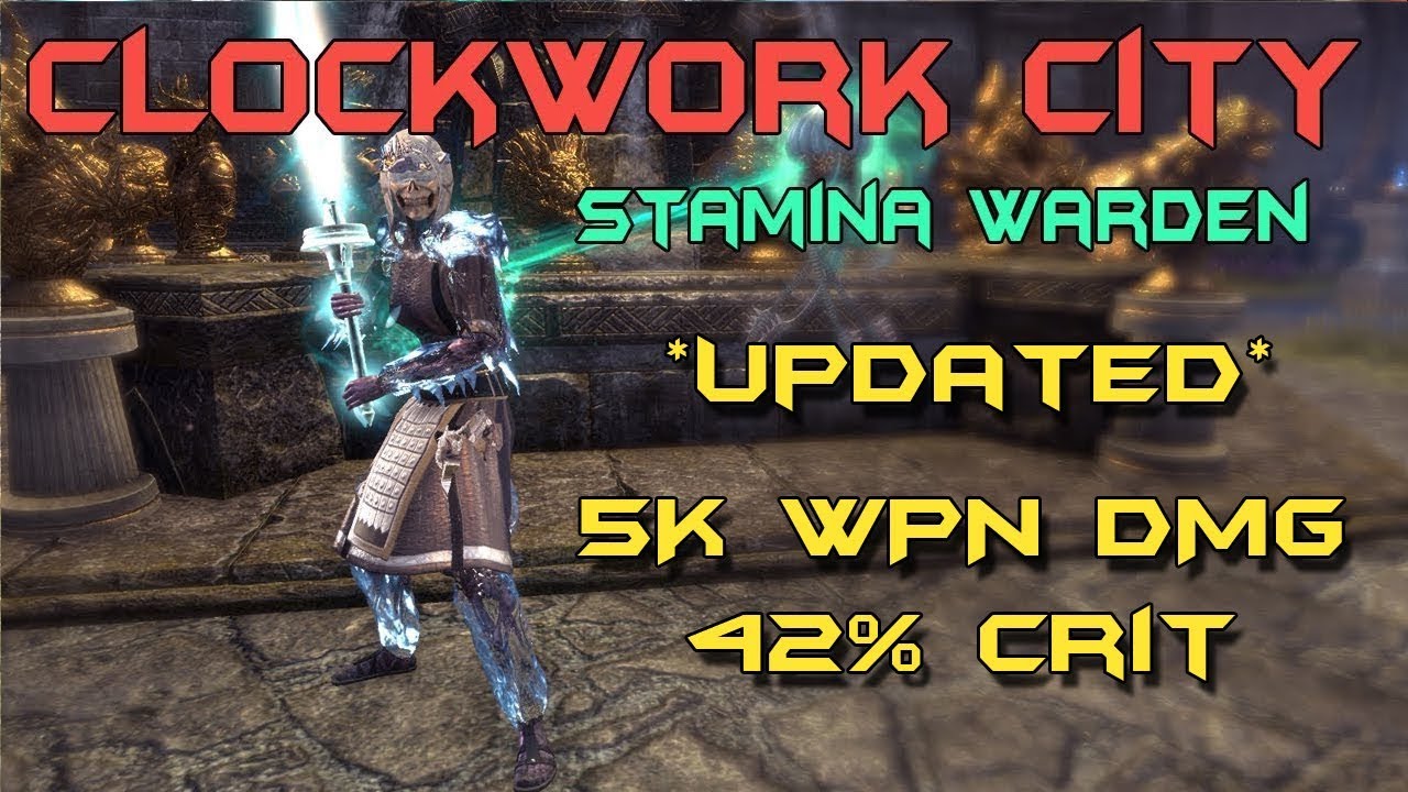 Stamina Warden Solo PvP Build - Elder Scrolls Online: Clockwork City