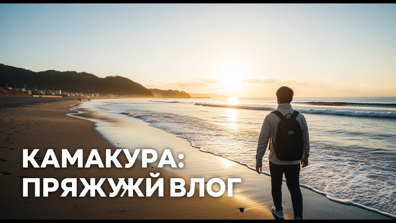 Видеоблог 1: Прогулка по пляжу Камакура в префектуре Канагава.