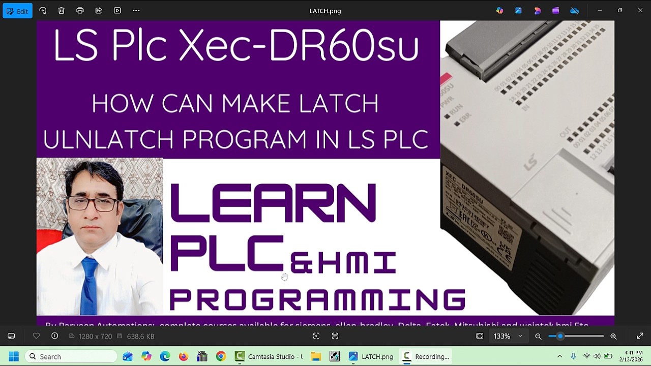 Как можно настроить программу разблокировки защелки в ПЛК LS XEC-DR60SU?