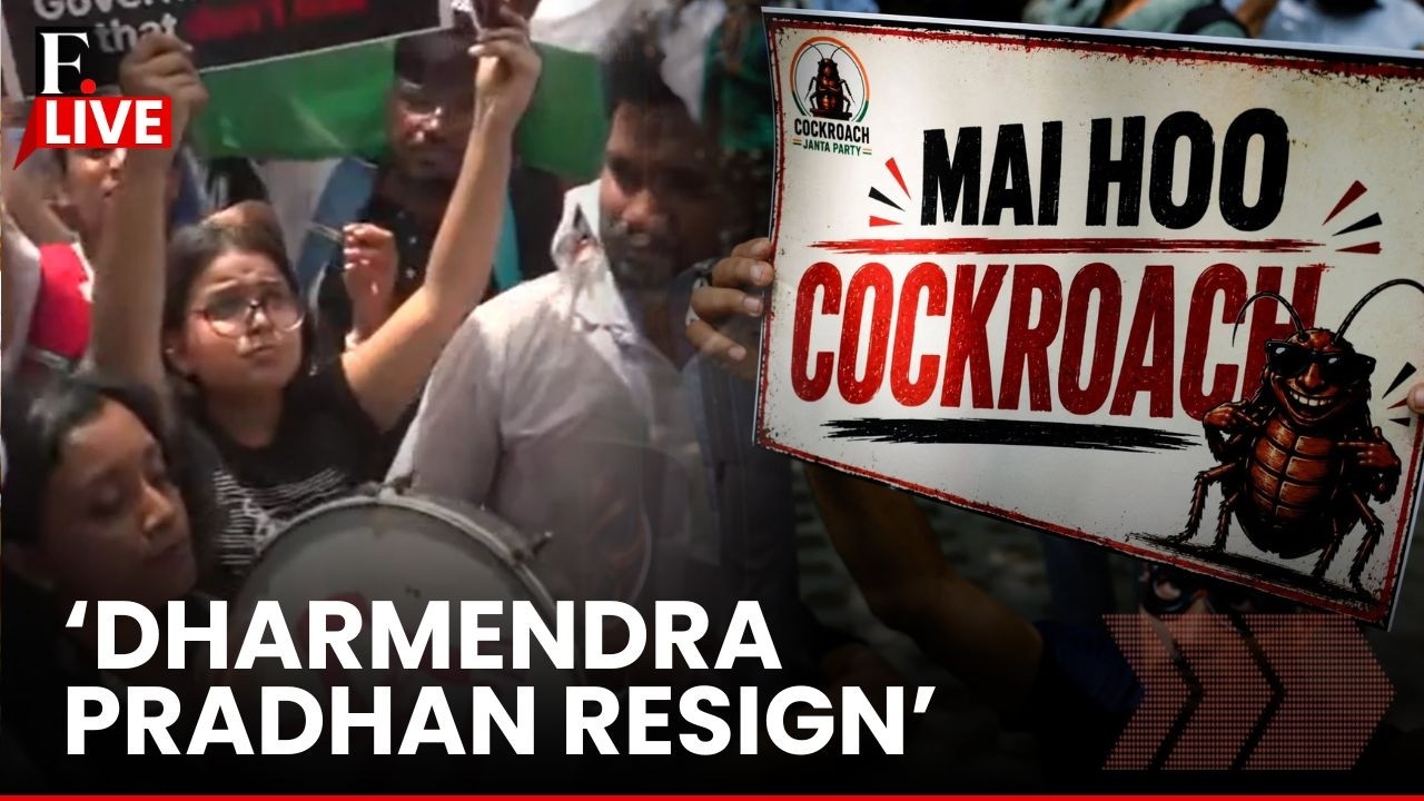 LIVE: Cockroach Youth Holds Rally Seeking India's Education Minister's Resignation