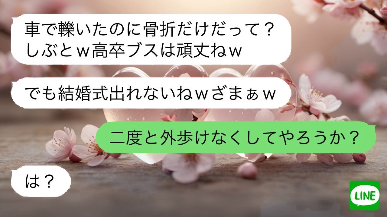 【LINE】 私を知らず挑発した婚約者の知人。本当の姿を示した途端、強気な態度は崩れ去った。