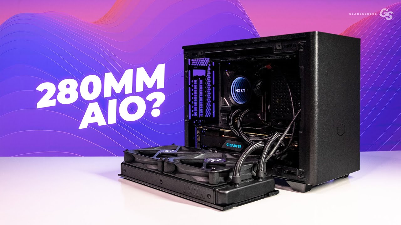 I MOVED my GAMING PC to the Cooler Master NR200 with a 280mm AIO
