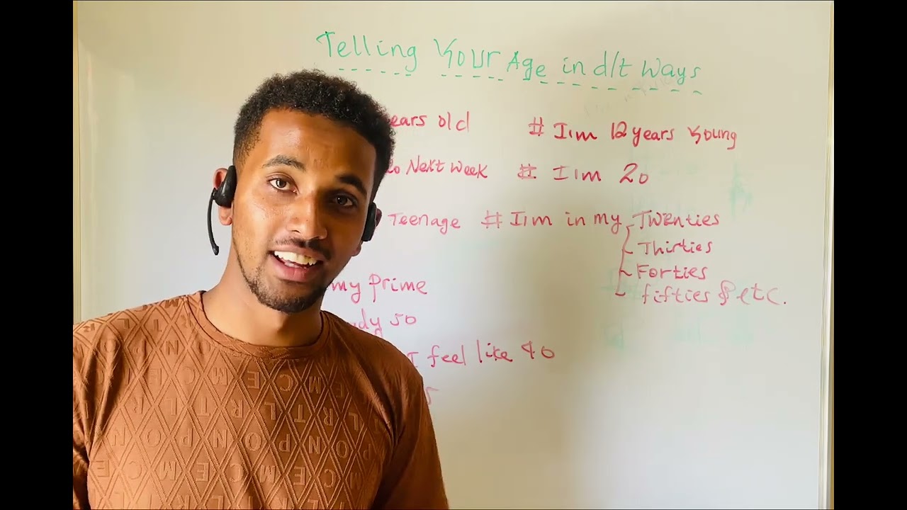 Telling your Ages In Different ways KARAA HEDDUUN UMRII KEESSAN HIMACHUU