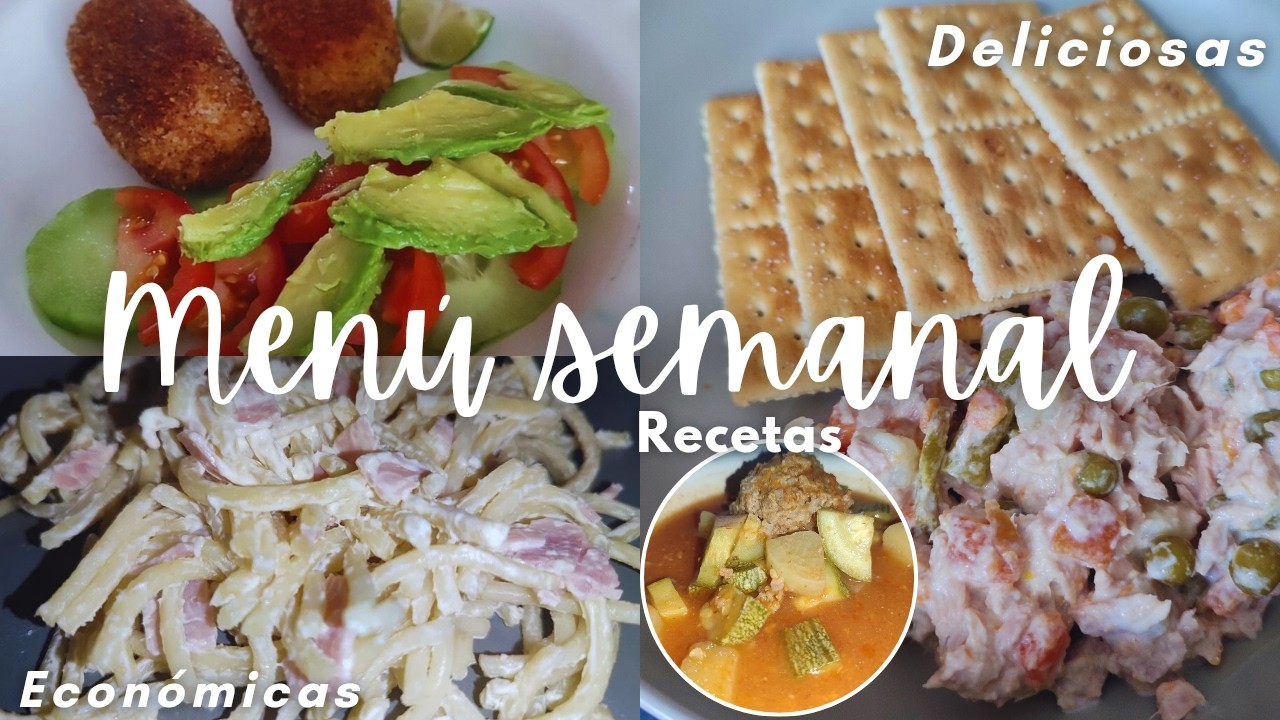 ✅Menú semanal| 3 recetas fáciles y económicas para tus comidas del día a día✨cocina y ahorra conmigo
