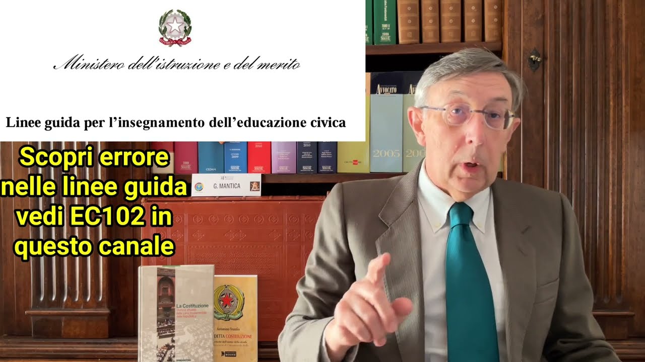 Linee guida Educazione civica competenze Costituzione diritti rispetto istituzioni Ministero EC103