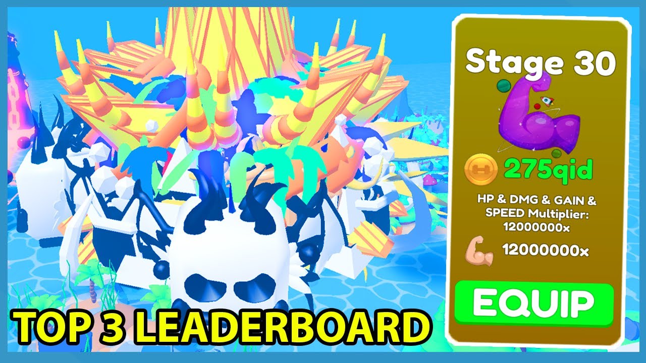 Unlocked Stage 30 And Top 3 On Biggest Leaderboard! - Roblox Lifting Titans Simulator