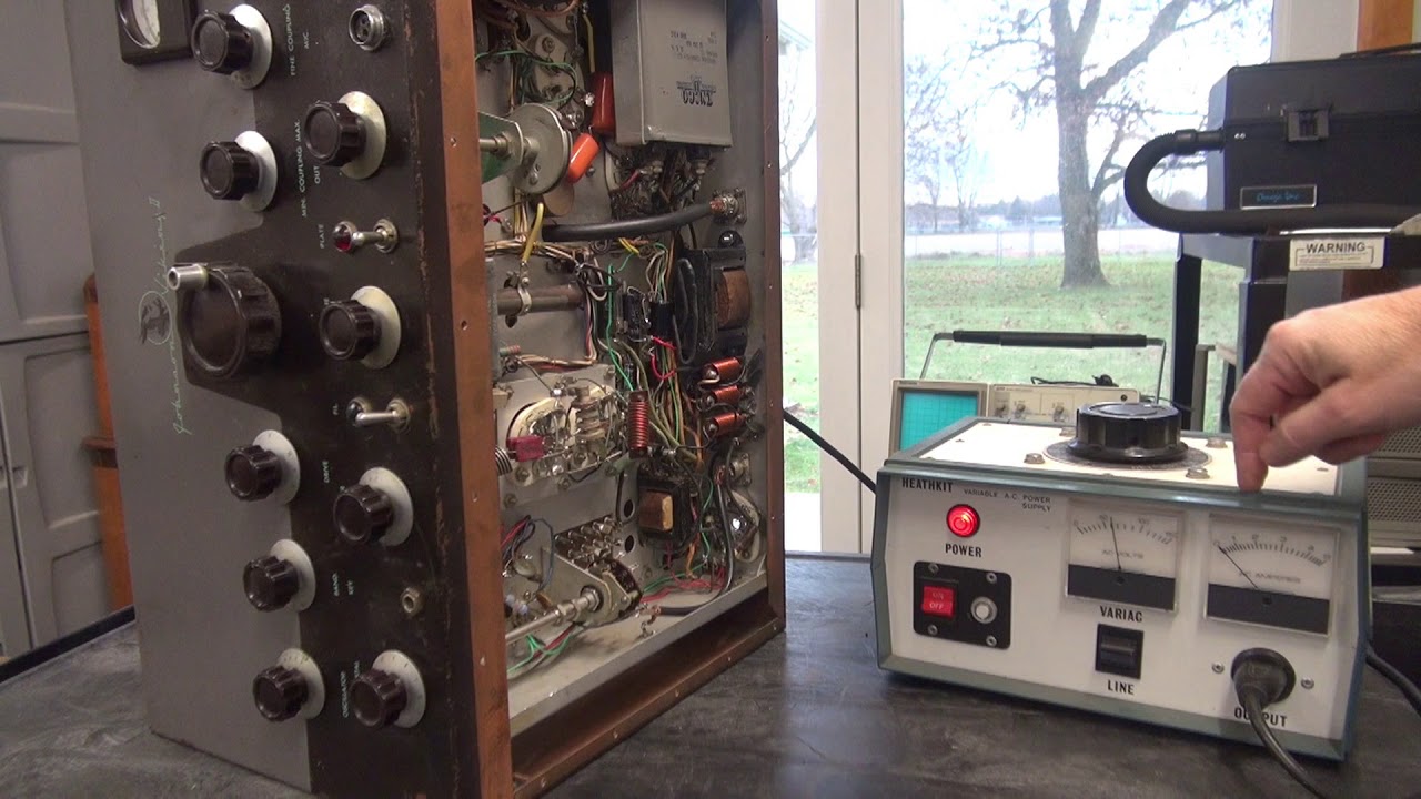Johnson Viking II part 3 How to repair melted wires Shorted 6 Vac filament circuit