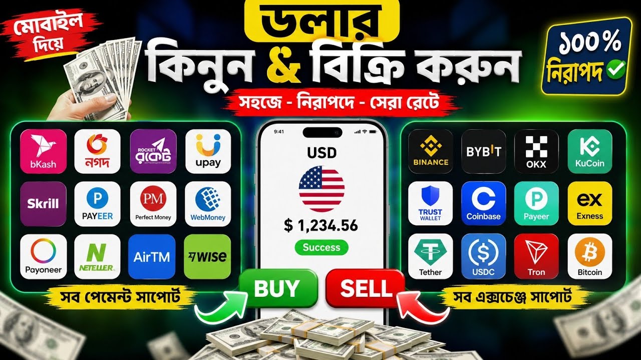 ডলার বাই সেল বাংলাদেশ | dollar buy  sell in Bangladesh 
