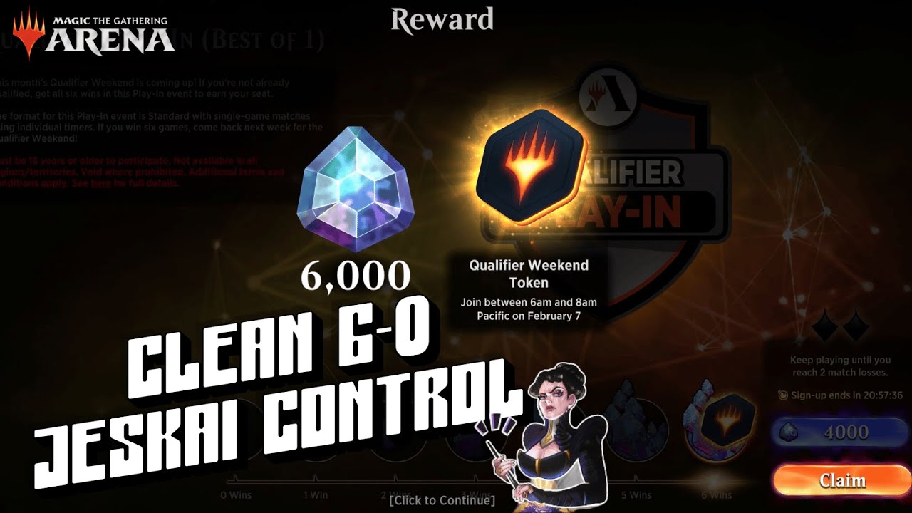 Clean 6-0 Qualifier Play-In with Jeskai Control | Standard BO1 | MTG Arena
