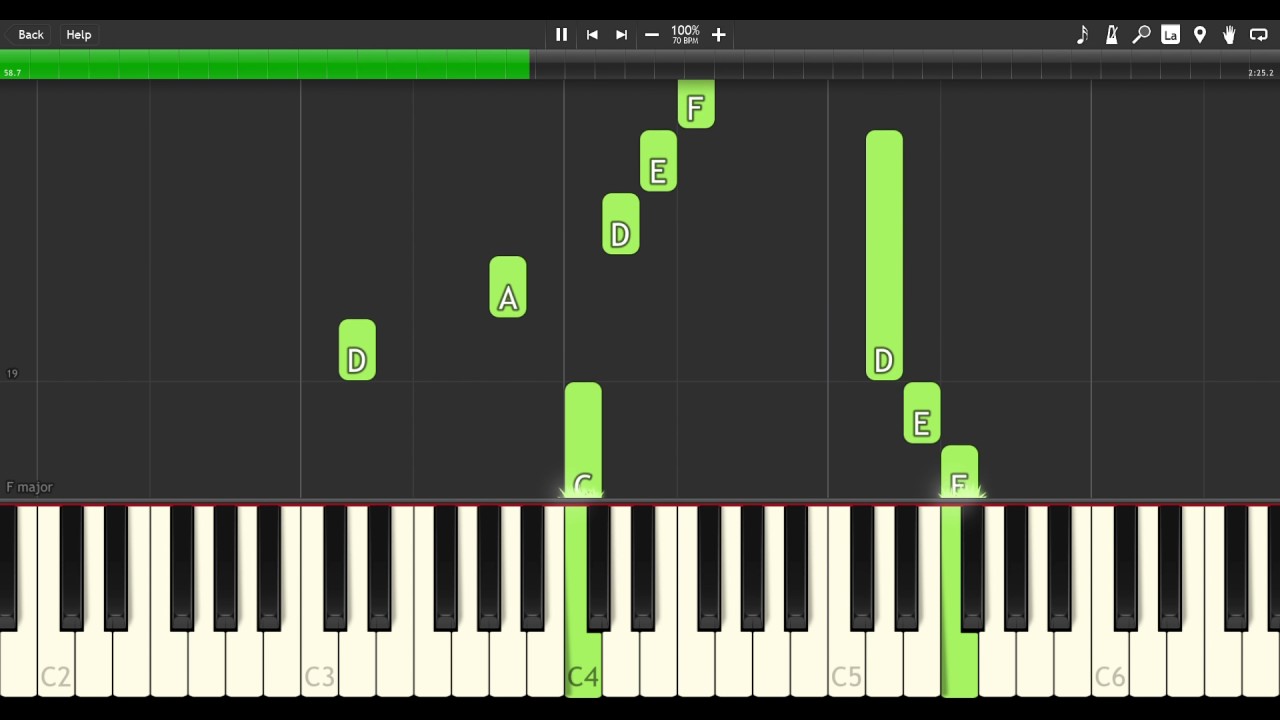 Gravitation - Sleepless Beauty (Sacred Beauty) - [Synthesia] Piano cover
