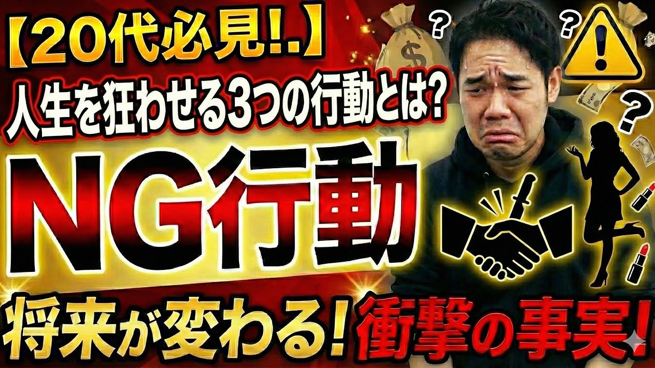 【20代必見!!】これだけはやるな　NG行動3選！