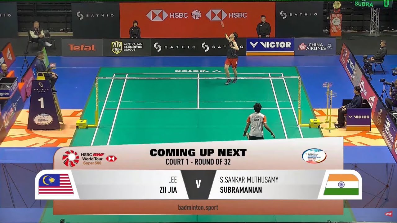 Badminton Highlights | LEE Zii Jia (MAS) vs. S.Sankar Muthusamy SUBRAMANIAN (IND) - R32 AUSTRALIAN