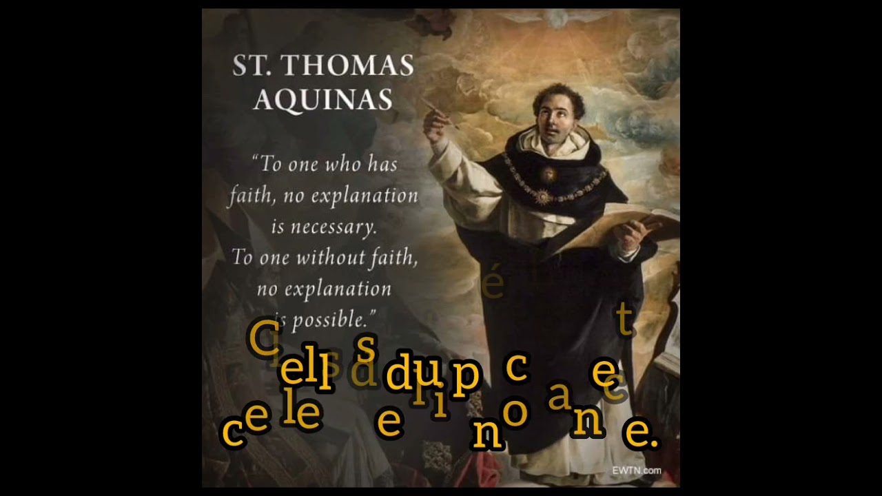 La Prière de Saint Thomas d'Aquin/La mémoire de Saint Thomas d'Aquin patron Philosophicum _Kabgayi