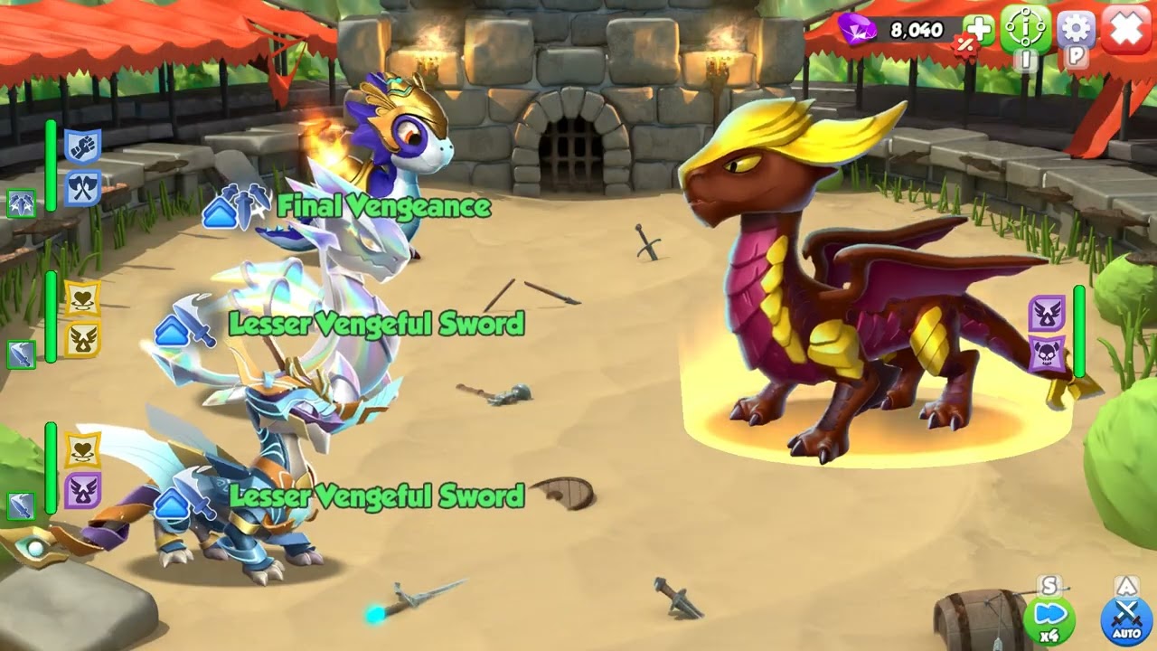 The battle for medals and glory=Dragon Mania Legends