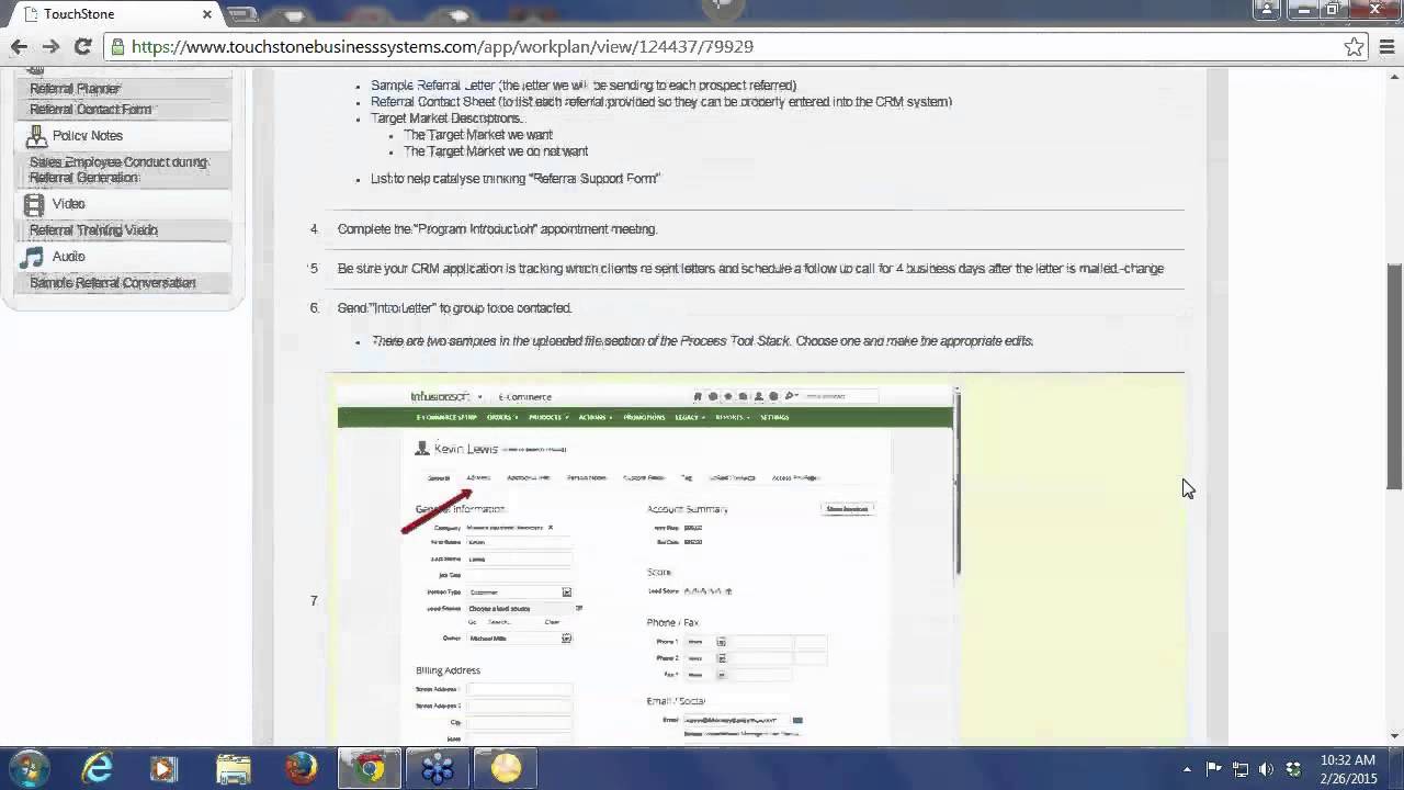 TouchStone Training - The Process Tools: Part #1