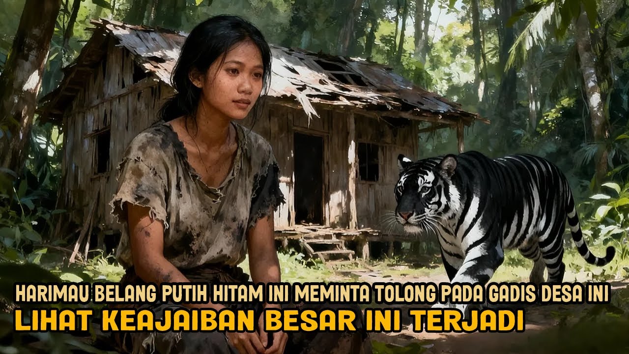 VIRAL! HARIMAU BELANG PUTIH HITAM INI MEMINTA TOLONG PADA GADIS DESA LIHAT KEAJAIBAN BESAR TERJADI