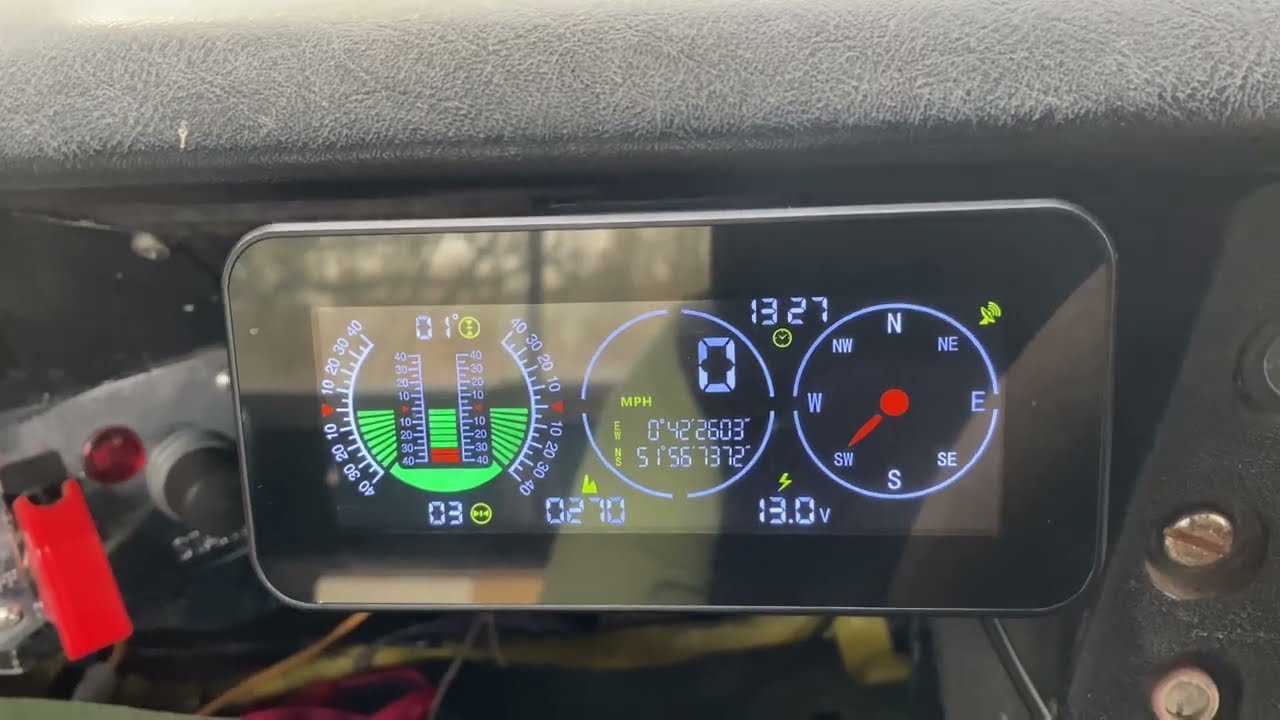 Digital inclinometer with GPS speedo and battery voltage - review