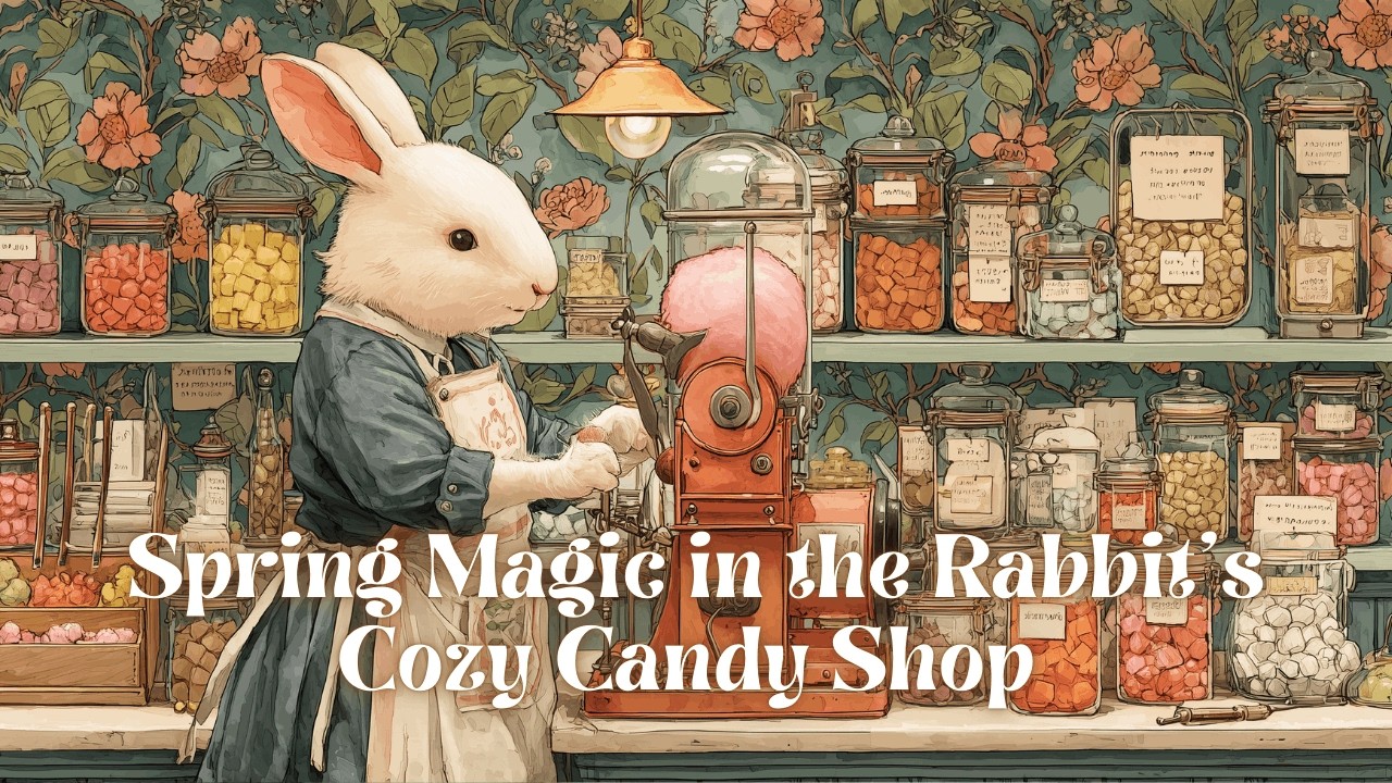 Spring Morning in the Rabbit’s Cozy Candy Shop 🍭Relaxing Celtic Music for Stress Relief & Calm