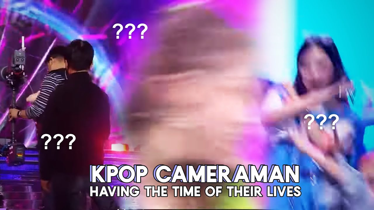 kpop cameraman enjoying their job a little too much
