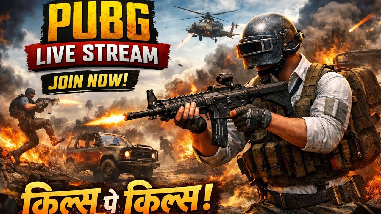 🔴 Live PUBG gaming streaming with sanju 😃🎮