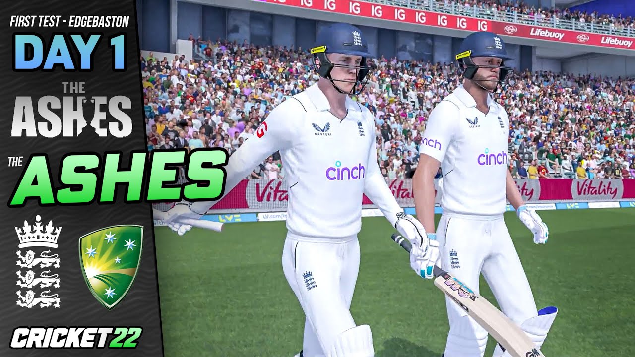 THE ASHES - First Test - Edgbaston Day 1 (Cricket 22)