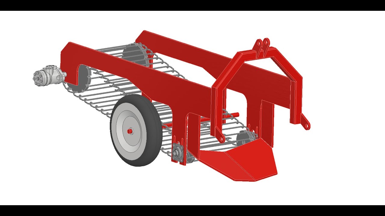 Building a potato harvester from scratch (DIY sieving chain harvester)