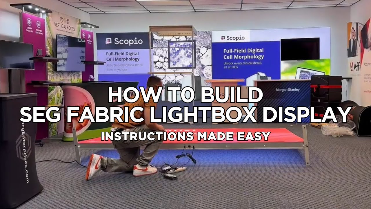 Step-by-Step: Build a 10-Foot SEG Fabric Lightbox Trade Show Display Fast!