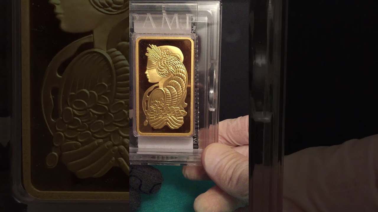 #goldbar #goldbullion #silverbar 👉 5 oz gold bar, fine gold lady fortuna Suisse pamp