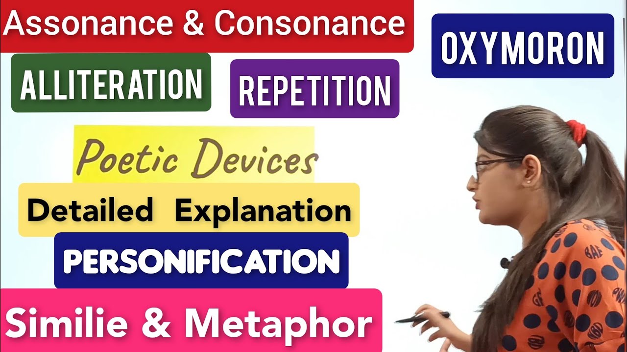 Poetic devices in English|Poetic devices class 10|Poetic devices explanation and examples