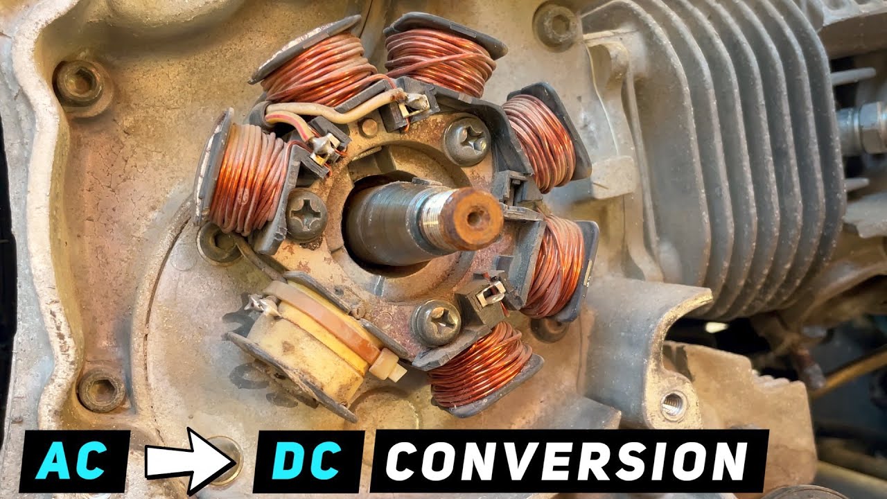 AC to DC Conversion on Yamaha Vino / Bianco 125 | Mitch's Scooter Stuff