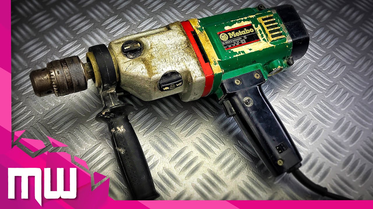 Old Metabo Drill Restoration 💎 Drill 1975 🔧 Metabo SB 800/6 S-automatic Restoration