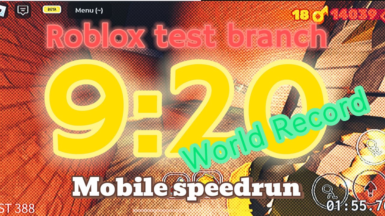 Mobile Speedrun World Record!?!  (Former Record) [Roblox grace: test branch]