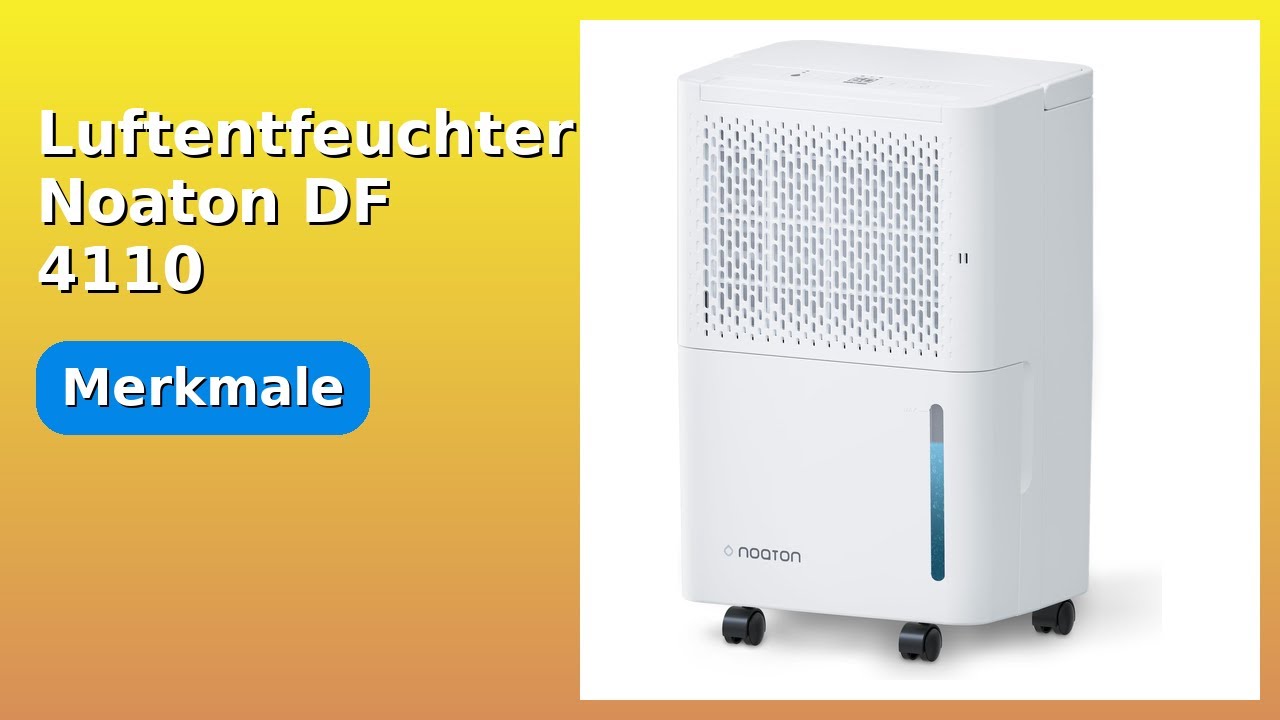 BEWERTUNG (2025): Luftentfeuchter Noaton DF 4110. WESENTLICHE Einzelheiten
