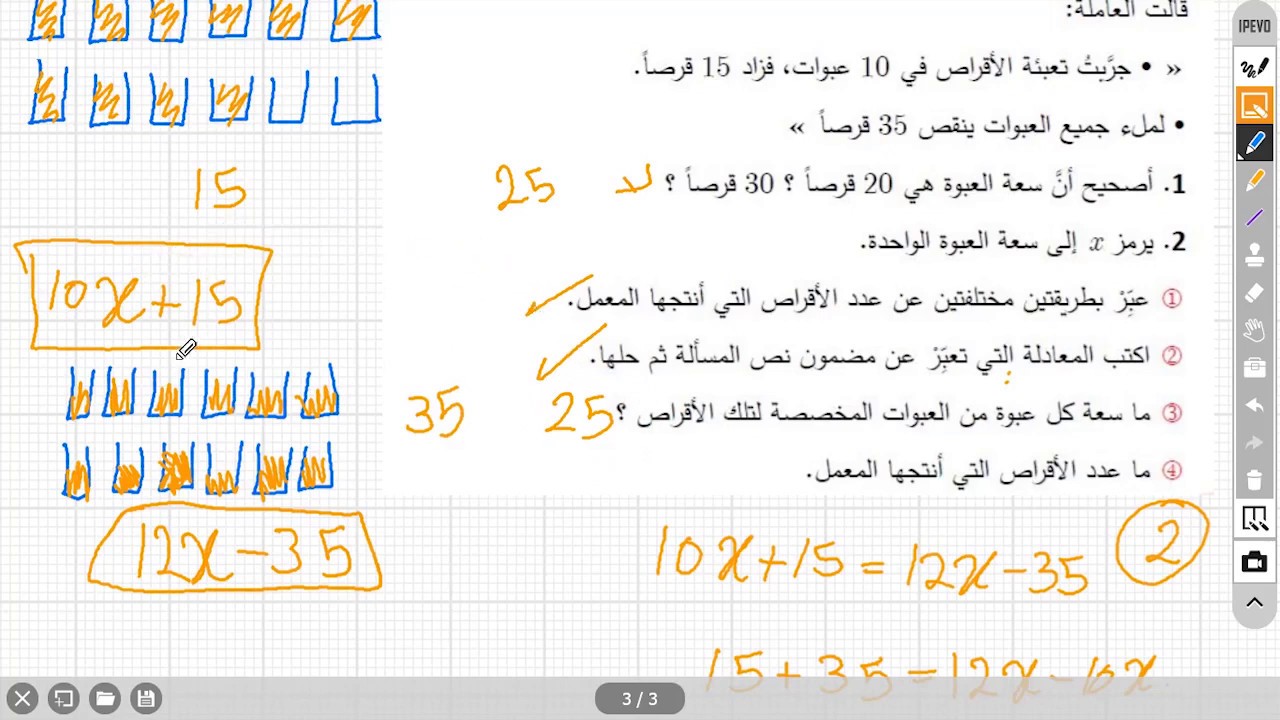 اصطناع معادلة