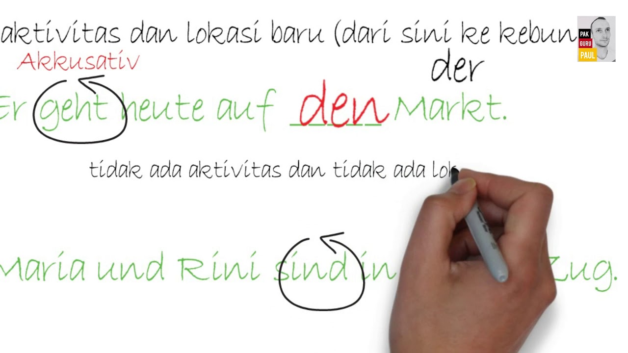 Akkusativ atau Dativ dengan Preposisi ( Deutsch A2)