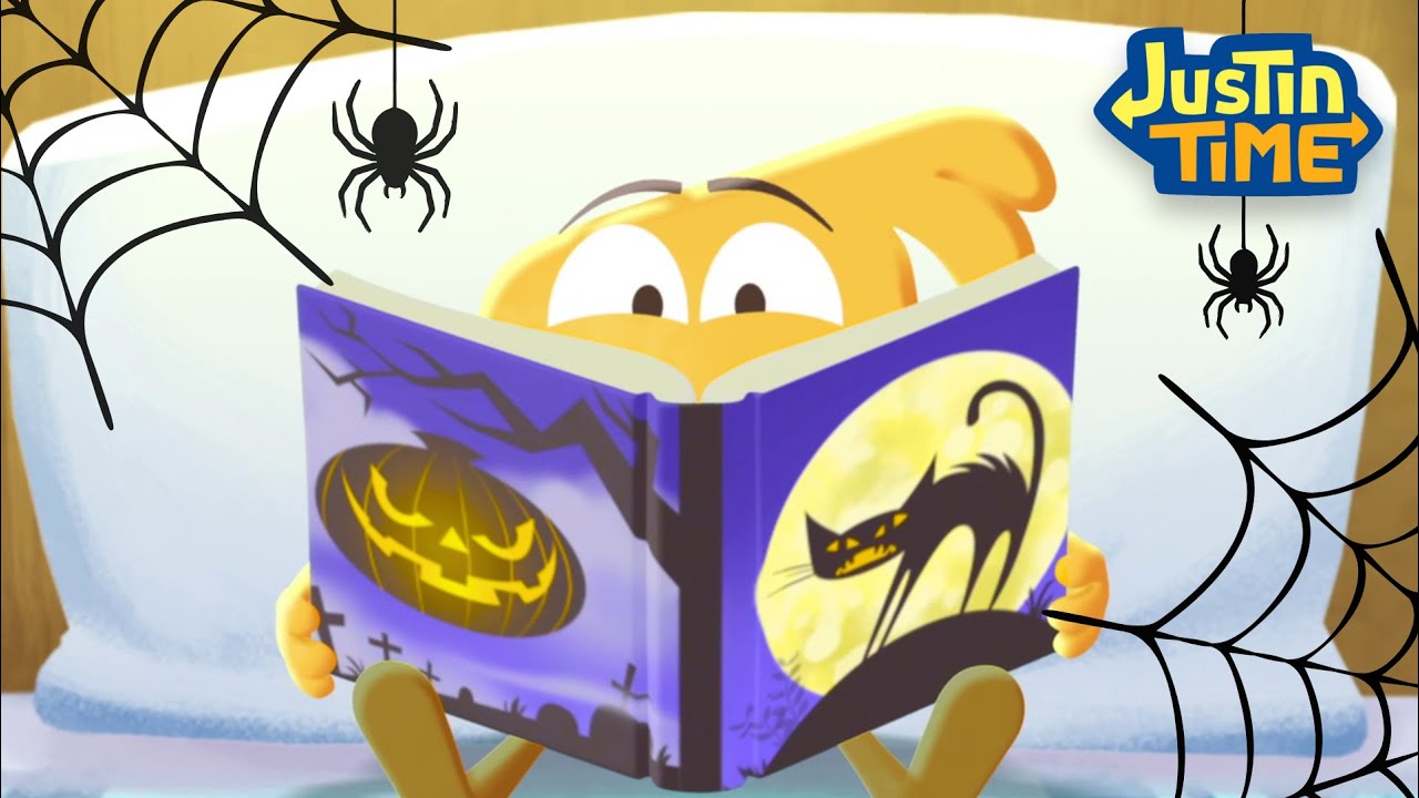 A Halloween Bedtime Story 🕸️🎃 | Justin Time | Halloween for Kids!