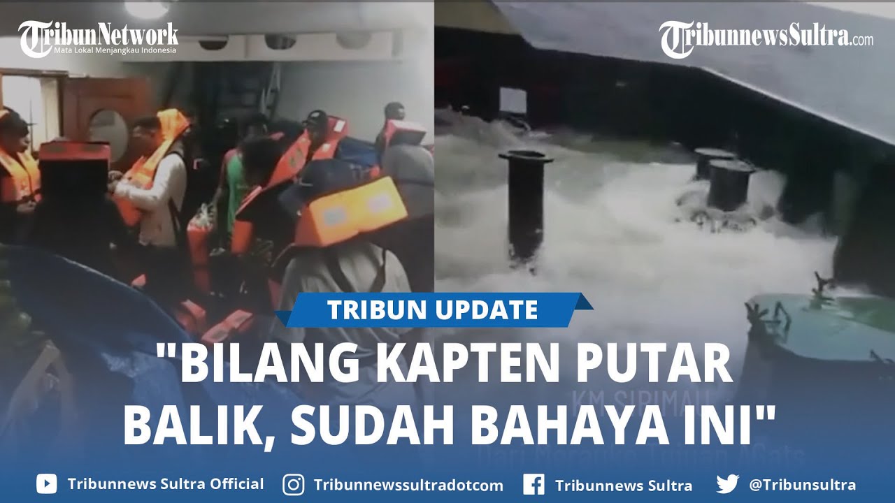 Viral! Menegangkan KM Sirimau Dihantam Ombak Tinggi hingga Dek Kapal Pelni Dipenuhi Air Laut