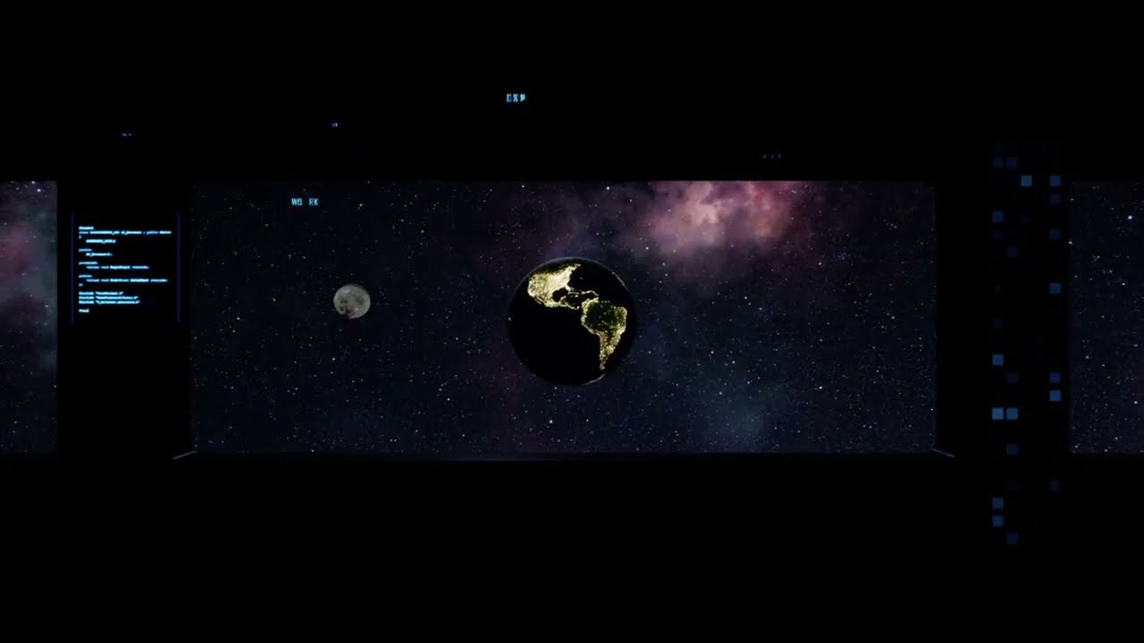 Brown Noise for Sleep 🌍 | Space Window Earth & Moon (3 Hours)