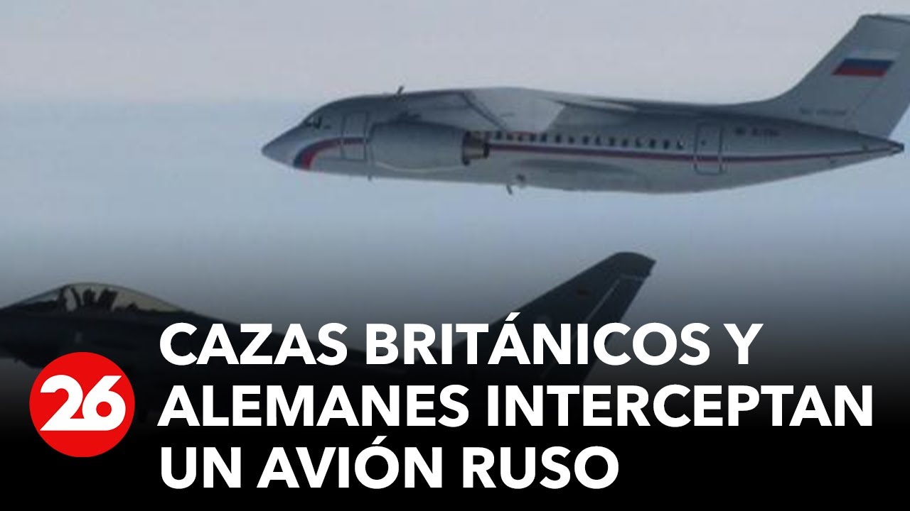 Aviones de combate alemanes y británicos trabajaron en colaboración tras interceptar avión ruso