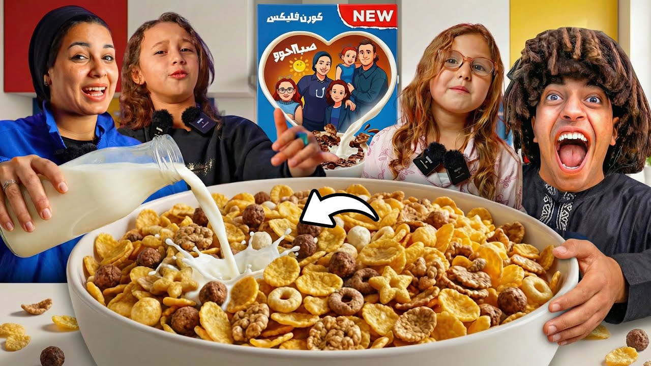 حولت المنزل الي مصنع كورن فليكس - وتحدي مع شاور - 😱