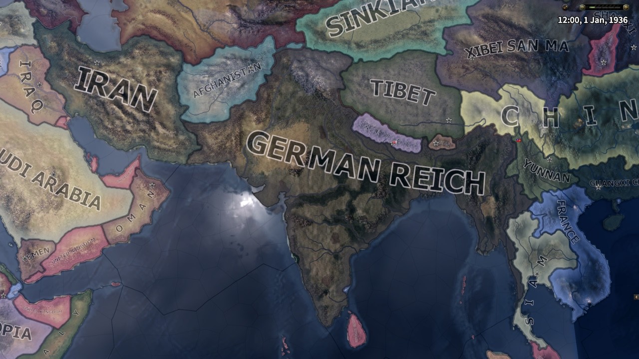 WHAT IF GERMANY ANNEXED INDIA IN WW2 / HOI4 TIMELAPSE