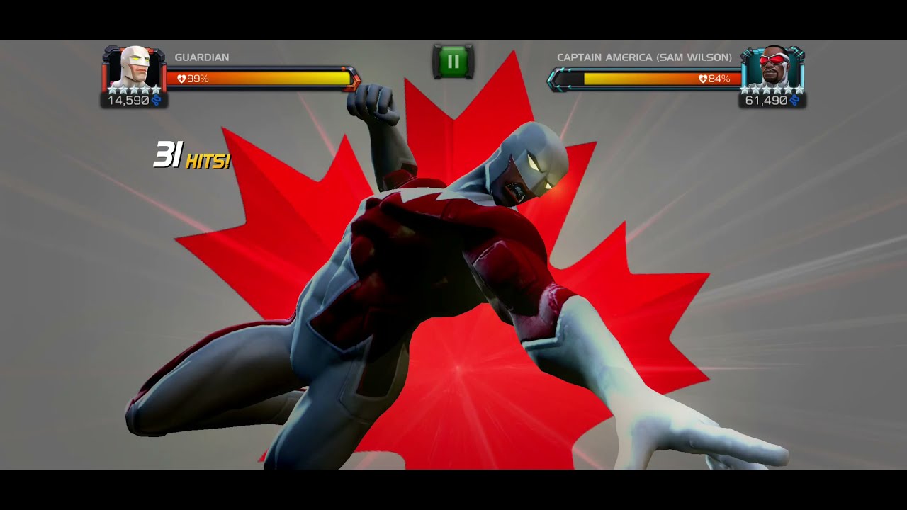Captain America (Sam Wilson) - Guardian fight