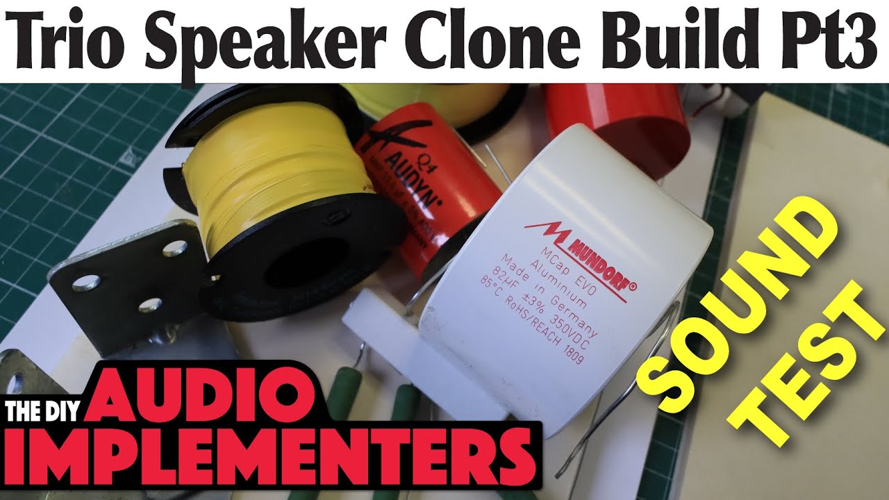 The Trio open baffle speaker build Prt3 and sound test?