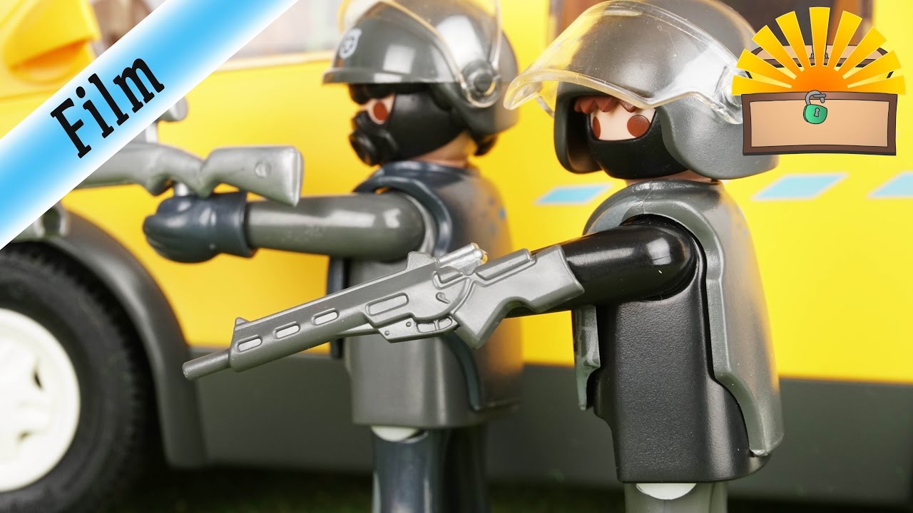 SCHULBUS ENTF&Uuml;HRUNG! SEK & POLIZEI EINSATZ - Playmobil Film deutsch Geschichte NEU