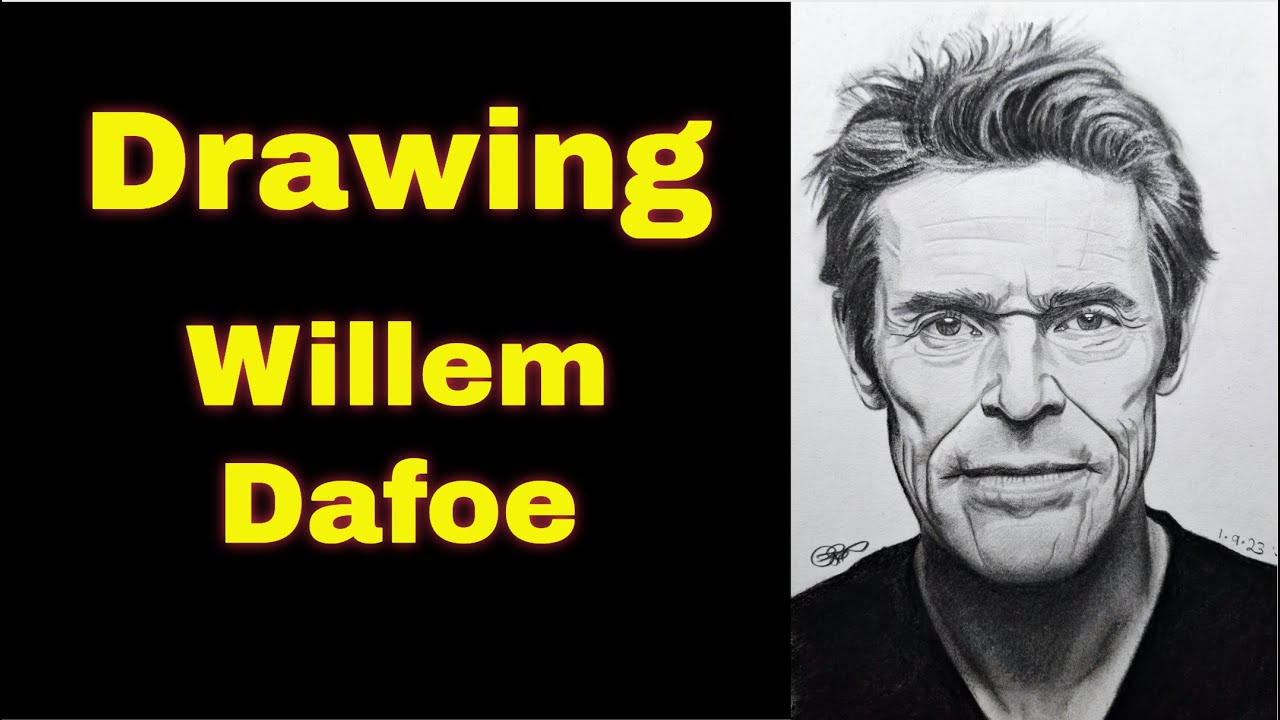 Drawing Willem Defoe