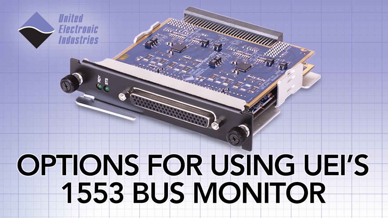 Options for using a UEI's 1553 Bus Monitor
