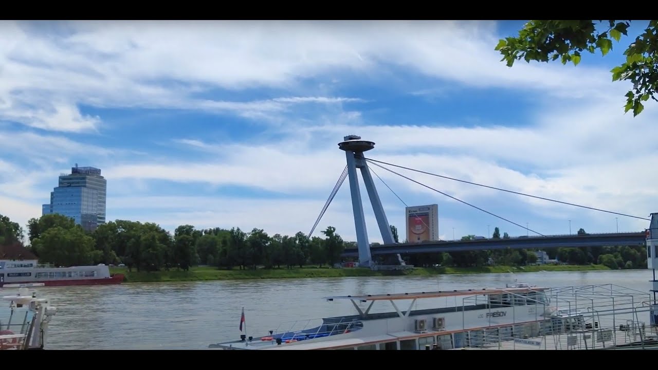 Bratislava walk | Danube river - Eurovea promenade walking tour | Travel tip Slovakia