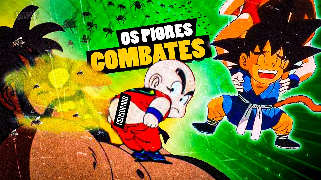Esses são os *PIORES COMBATES* de Dragon ball