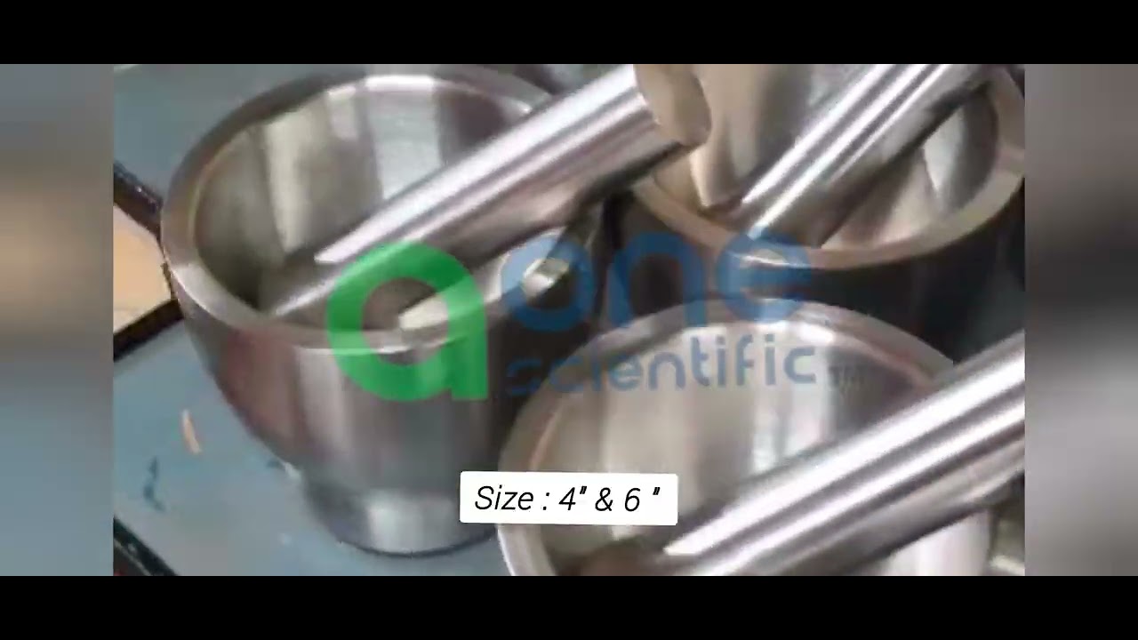 Aone Scientific Laboratory Stainless Steel Mortar & Pestle | +918691830215 | info@aonescientific.com