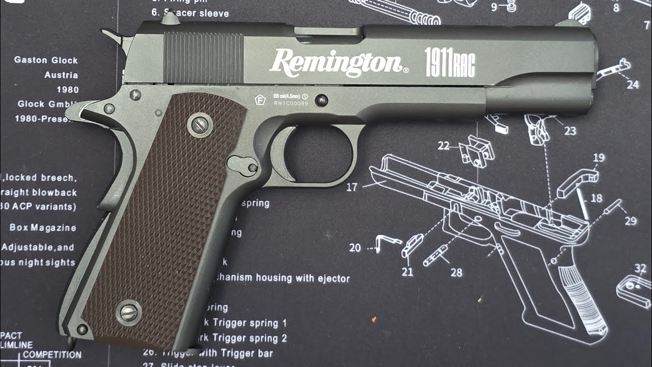 Remington | 1911 | RAC | 4,5 мм BB | CO2 | Пневматический пистолет.